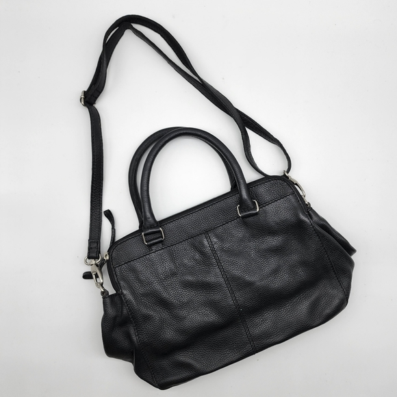 Colorado Black Leather Multi Compartment Large Cross Body Shoulder Tote Bag - Picture 16 of 16